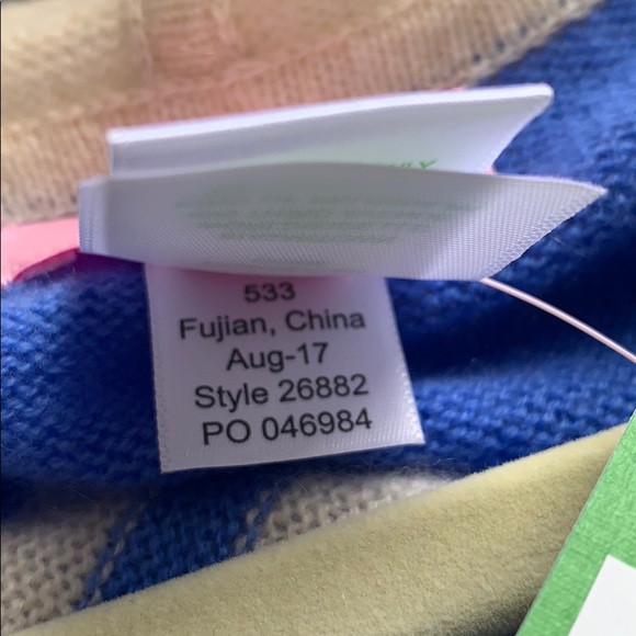 Lilly Pulitzer Avion Cashmere Cardigan / Poncho - Picture 10 of 12